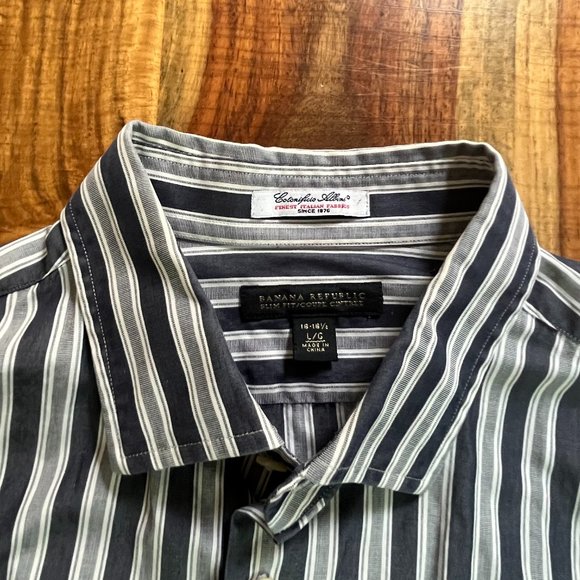 Cotonificio Albini Luxury Mens Dress Shirt w. French Cuffs [Banana Republic] - Picture 4 of 11